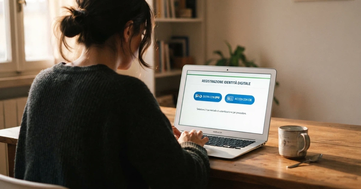 Interfaccia di registrazione su un casinò online con le opzioni SPID e CIE in evidenza