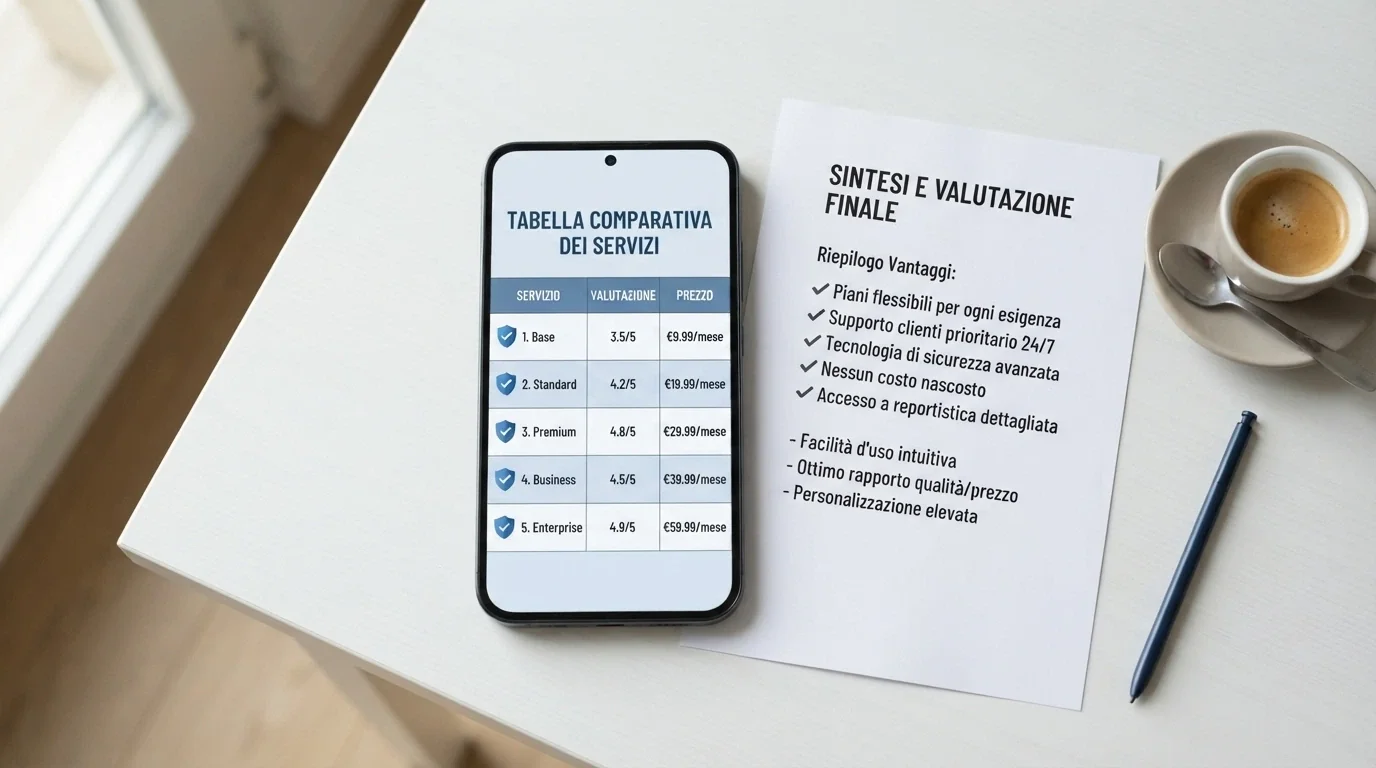 Tabella comparativa dei casinò con licenza ADM visualizzata sullo schermo di un iPhone in orientamento orizzontale