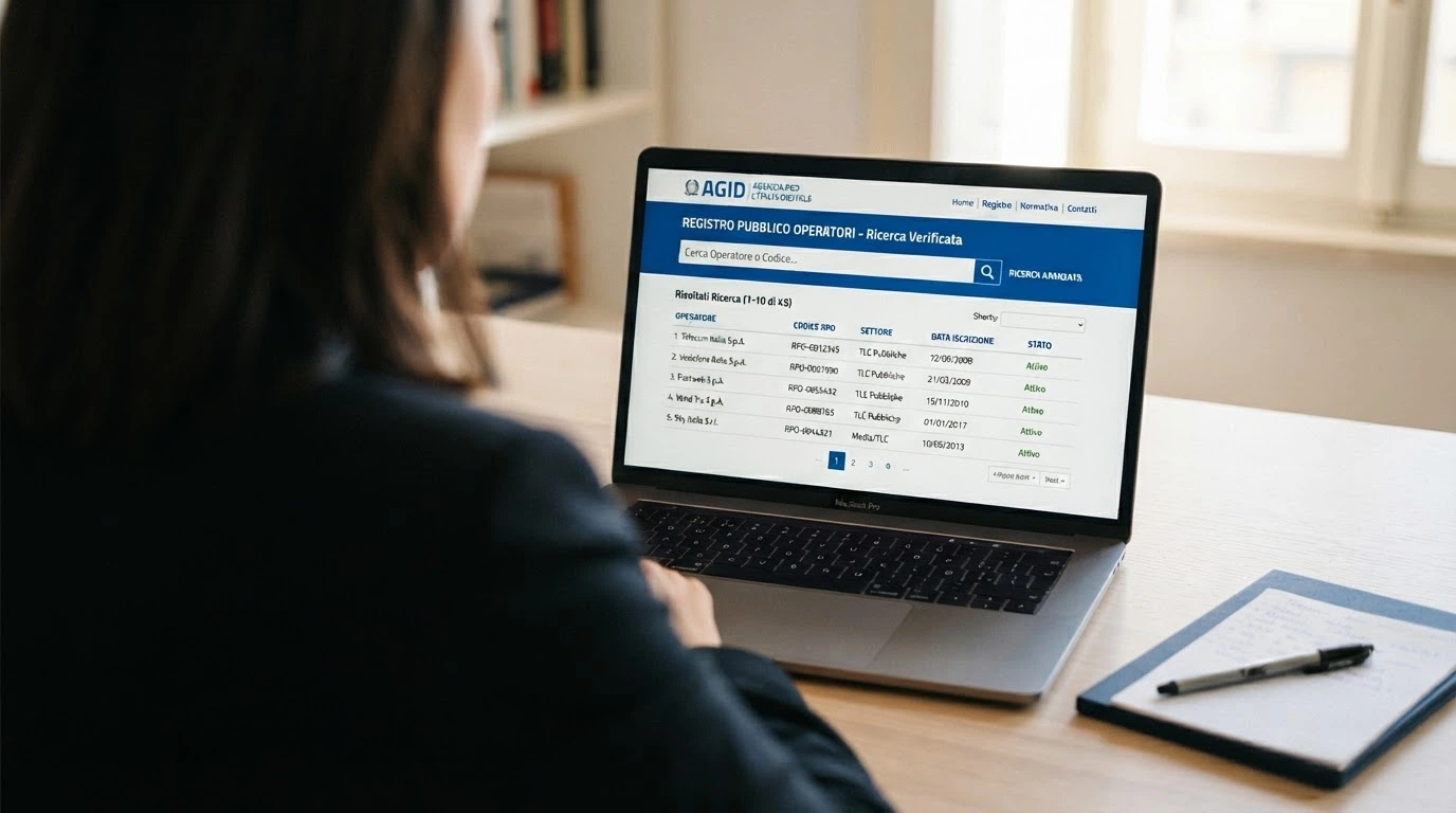 Il sigillo ufficiale dell'Agenzia delle Dogane e dei Monopoli sullo schermo di un dispositivo, accompagnato dalla dicitura «Concessionario ADM» e dal numero di concessione