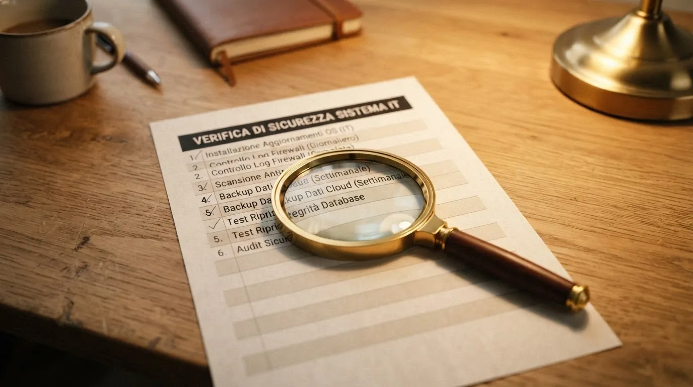 Una lente d'ingrandimento su una lista di controllo con voci come concessione ADM, wagering, deposito minimo e tempi di prelievo