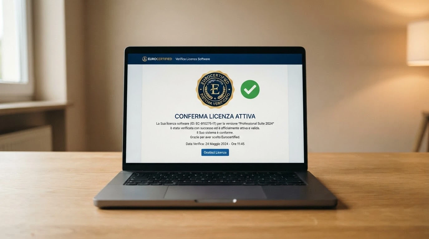 Il logo dell'Agenzia delle Dogane e dei Monopoli accanto alla schermata di verifica di una concessione su un casinò online