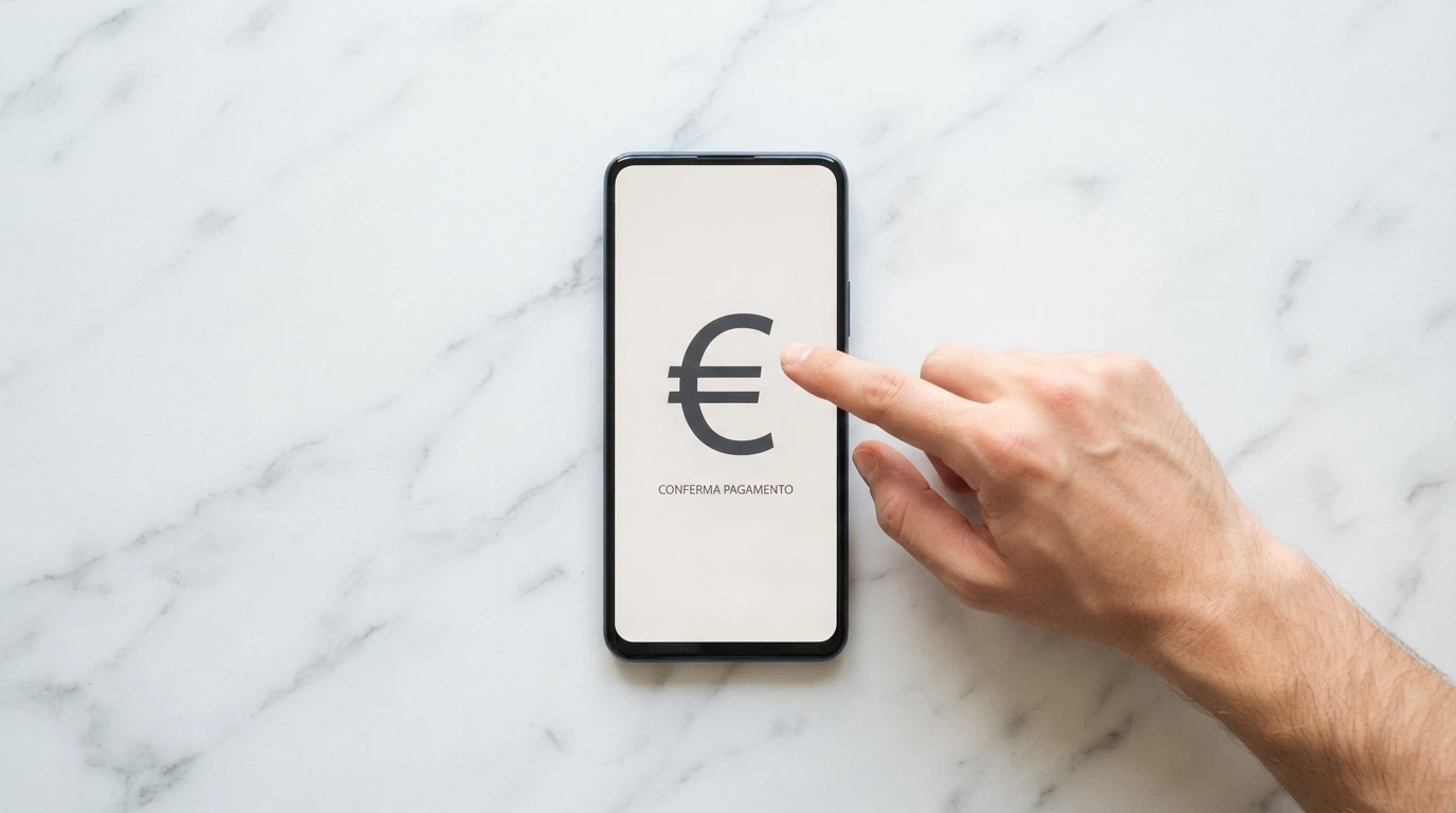 Schermata di un cassiere virtuale di casinò online con icone di PayPal, Postepay, Skrill e altri metodi