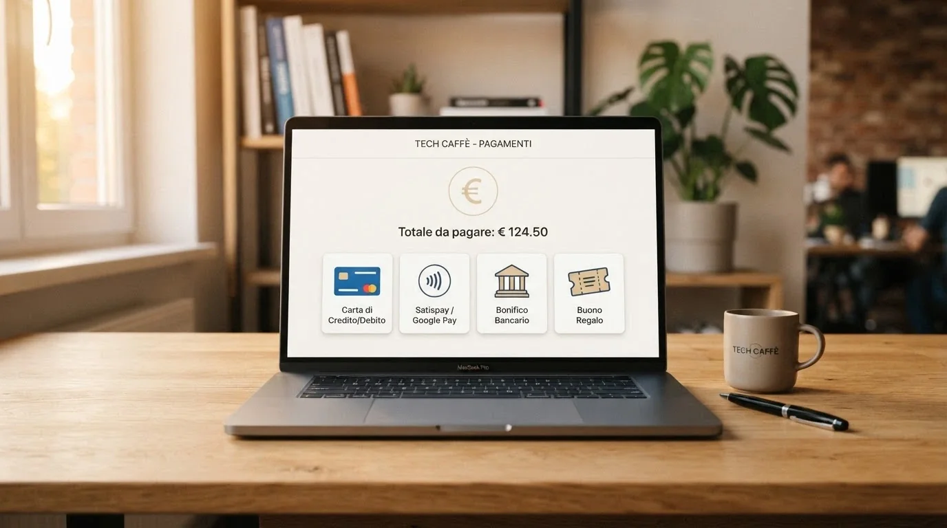 Una schermata di cassa di un casinò online con le icone di PayPal, carta di credito, bonifico e Skrill