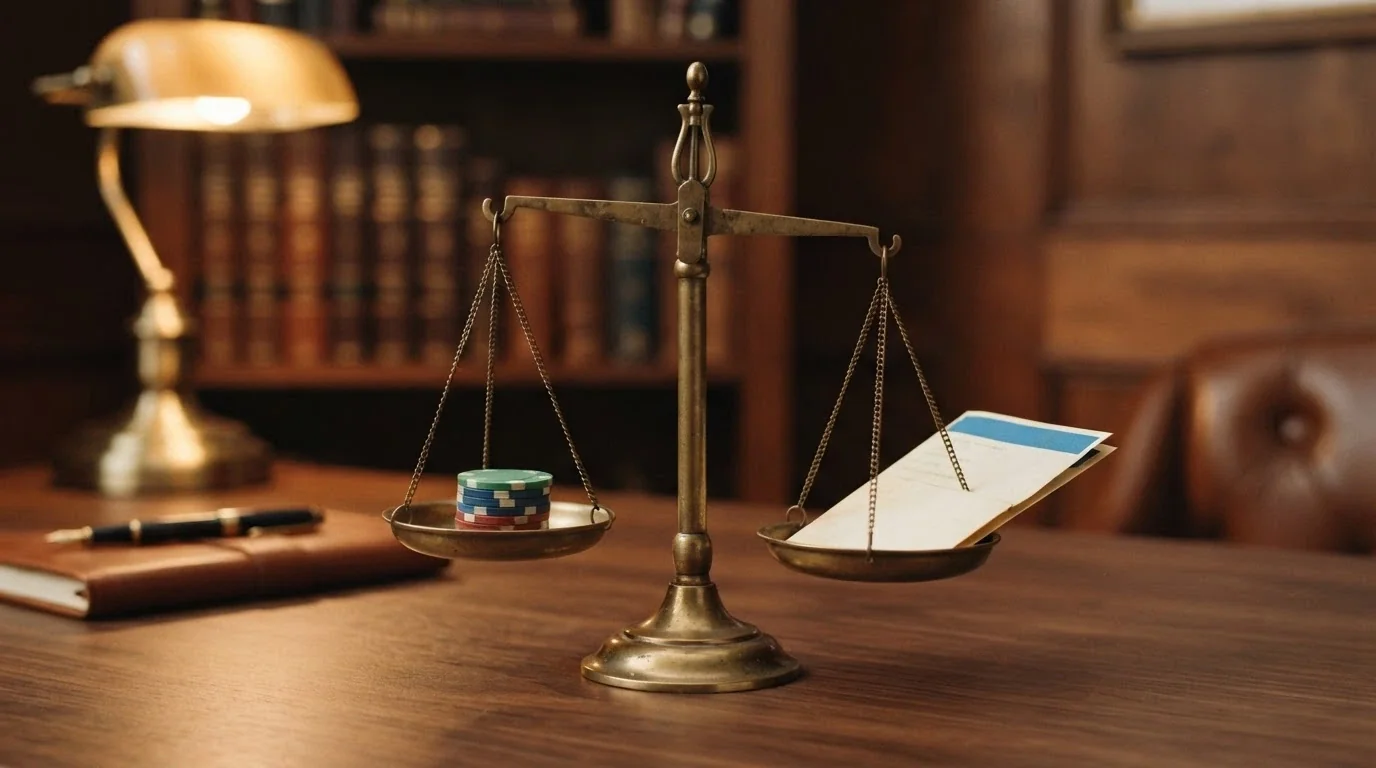 Bilancia che confronta su due piatti i pro (bonus più alti, verifica immediata, sicurezza Livello 3) e i contro (copertura operatori parziale, condizioni di rollover stringenti) della registrazione CIE